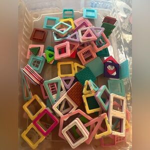 Colorful Magnetic Building Tiles over 120 pieces
